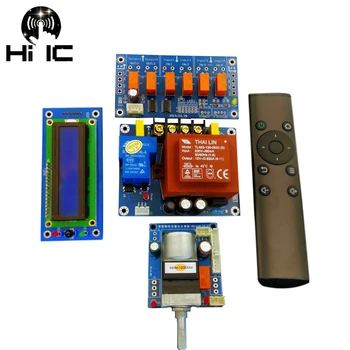 HiFi Infračervené Diaľkové Ovládanie Hlasitosti Upraviť Stravovanie APLS Predzosilňovač Zosilňovač Motor Potenciometer Automaticky Upravuje Hlasitosť