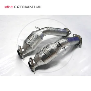 HMD Výfukových Downpipe na Infiniti G37 Auto Príslušenstvo S katalyzátor, Armatúry Catless Hlavičky