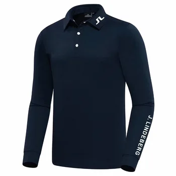J Lindeberg Golfové Oblečenie Nové Muži Ženy Jar a na Jeseň Dlhým rukávom Golf T-shirt a Priedušná Golf T-shirt, Shirt -40