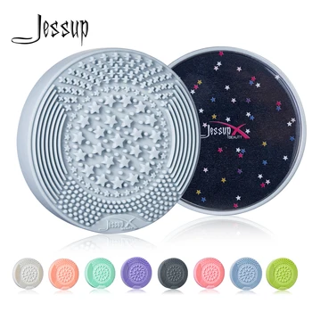 Jessup make-up Štetec Cleaner Hubky 2 v 1 Wet & Dry Okamžité Čistenie Odstraňovač Eyeshadow Silikónové Umývanie Čistiaci Nástroj Kozmetické