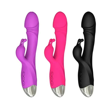 Klitorálny Stimulátor Masér Rabbit Vibrátor pre Ženy Sexuálne Hračky, Hračky Dvojitý Vibrátor Ženská Masturbácia Tovaru pre Dospelých 18