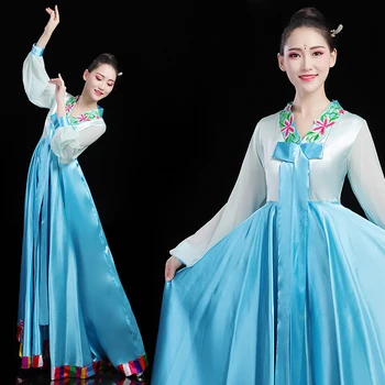 Kórejský Tanec Kórejský Ventilátor Tanečných Kostýmov, Hanbok Kostým, Oblek Tradičné Etnický Kórejský Dae Jang Geum Palác Sukne