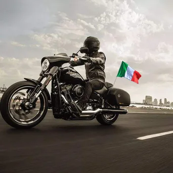 Lietanie Banner Pre Motocykle talianskej Vlajky Batožiny Nehrdzavejúcej Ocele Pól Moto Jazdec Raketa Motorových Cruise Vlajky Talianska