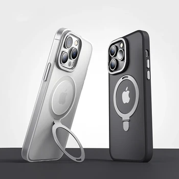 Magnetický Krúžok Držiak Telefónu puzdro Pre iPhone 14 13 12 Pro Max Kryt MagSafe Bezdrôtové Nabíjanie Shockproof Kovové Mobil Funda