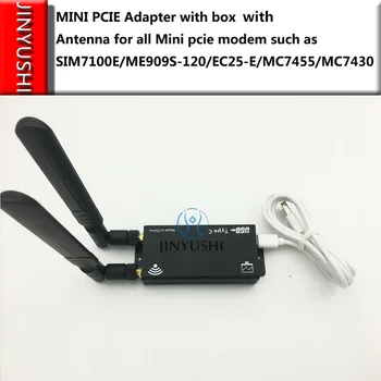 MINI PCIE test kit s LTE modul+anténa+USB+MINI PCIE adaptér pre všetky Mini pcie modem ako SIM7100E/SIM7100A/SIM7100C