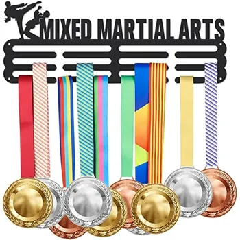 Mixed Martial Arts MMA Medaila Medaila Háčik Displej na Stenu Stojan Rám Polica Ocenenia Páse s nástrojmi Držiak Displeja, Stojan na 60 Medaily Športovec