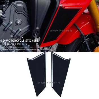 Motocyklové Príslušenstvo Živice proti Poškriabaniu 3D Nálepka Trupu Bočné Chrániče Nálepky Na Yamaha TRACER 9 2022-2023