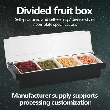 Multi-funkčné Plastové Korenie Poľa a Plody Poľa pre barovým pultom Riadu, - Organizovať a Ukladať Pochutiny a Ovocie som