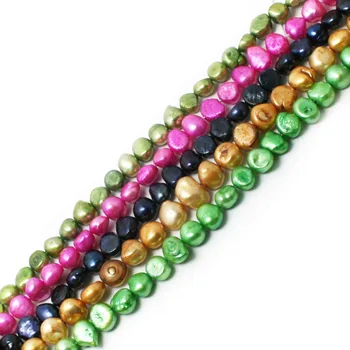 Najnovšie Navrhnuté 35.5 CM Prírodné Sladkovodné perly Korálky Voľné Korálky Pre Šperky, Takže DIY BTA106-03