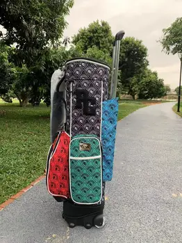 Nové PG golfový bag, vytiahnite tyč taška, kladka, ultra-ľahké prenosné žien veľkú kapacitu, multi-funkčné a multi-purpose dve čiapky