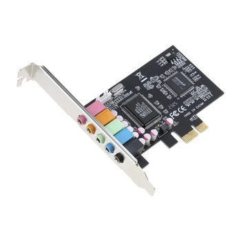 PCIe Zvuková Karta Adaptéra 5.1 Interné Zvukové Karty pre systém Windows 7