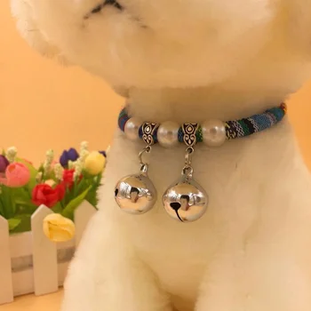 Pes zvony malé psy, šteniatka Teddy domáce zvieratá, komplet Pomeranian obojky mačka náhrdelníky náhrdelníky
