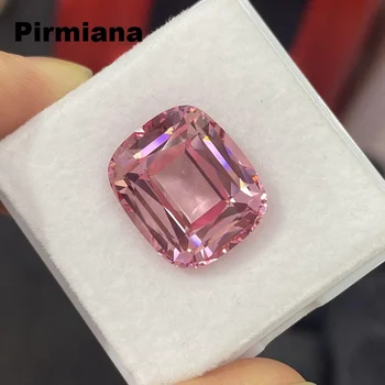 Pirmiana Hot Pink Farba Lab Pestuje Morgenite Vankúš Rez 15x18mm 25ct Voľné Drahokam pre Šperky Robiť