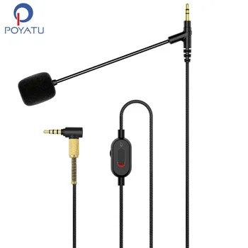 POYATU 3,5 mm Muž Boom Kábel Pre Philips SHP9600 SHP 9600 Audio Herné ClearSpeak Univerzálny Kábel S Ramienkovým Mikrofónom Šnúry