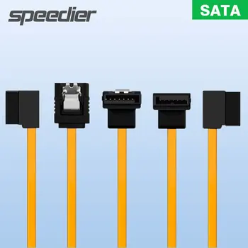 Pozlátené SATA 3.0 Pevného Disku, Dátový Kábel SATA3 7Pin Rýchle Nabíjanie Kábel Priamo Koleno Ľavej Pravom Uhle Na HDD Pevného Disku