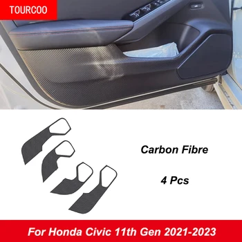 Pre Honda Civic 11. Gen 2021 2022 2023 Dvere Uhlíkových Vlákien Anti-Kop Ochranný Film Nálepky Príslušenstvo
