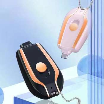Prenosný Mini Keychain Rýchle Nabíjanie Nabíjačky Záložné Napájanie Banka 1500mAh Mobilný Telefón Náhradné Externú Batériu Pre Smartphone