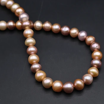 Prírodné Sladkovodné Fialová Pearl v Blízkosti Kolo Voľné Dištančné Perly 11-13mm pre Šperky, Takže DIY Náhrdelník Náramok Príslušenstvo