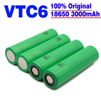 Pôvodné 18650 batérie VTC6 3,7 V 3000mAh 18650 nabíjateľná batéria Elektronickej Cigarety us18650 VTC6 30A Svietidla Hračky Nástroje