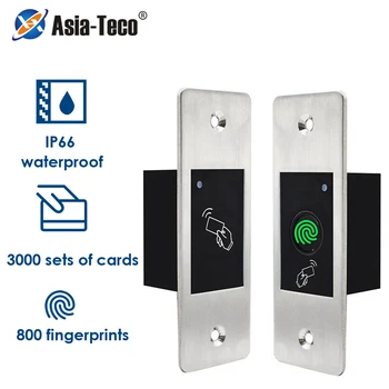 RFID 125Khz Kovové Nepremokavé Prístup Radič Vložené Fingerprint Access Control All-in Stroj pre Domáce Systém Kontroly Prístupu