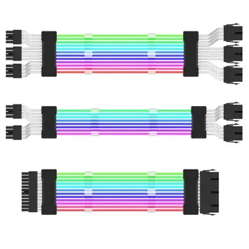 RGB Kábel Rozšírenie Adresný RGB Moc Predlžovací Kábel PC Vnútorných Komponentov Na Doske Konektor Vysokej Napájanie