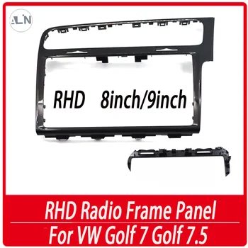 RHD Pravej strane Jednotky Rádio Frame Panel CD Rám MIB 8 Palcový 9 Palcový Maľované Piano Black Pre VW Golf 7 Golf 7.5 Mk7 Mk7.5 819 728