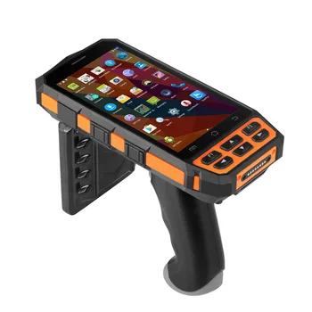 Ručný snímač Čiarových kódov Bluetooth EPC GEN2 Dlhý rad Pasívne Viacerých značiek čítanie R2000 Android Ručný UHF RFID Reader