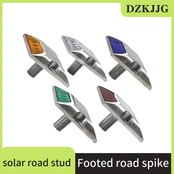 Solárny obojstranné liateho hliníka cestnej klincami s rukoväťou, reflexné cestnej klincami nohy, vyčnievajúce cestného značenia, cestnej
