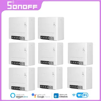 SONOFF 1-10PCS Mini R2 WIFI Smart Switch, Smart Home Vzdialenej 2-Pásmový Ovládanie Časovač Bezdrôtový DIY Prepínač Ewelink APLIKÁCIE Hlasové Interruptor