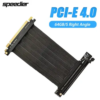 Stúpacie PCIE 4.0 X16 GPU Grafickej Karty Predlžovací Kábel PCI Express 16x Vertikálny 90° Pravý Uhol Konektor pre ATX Skrinky RTX3090