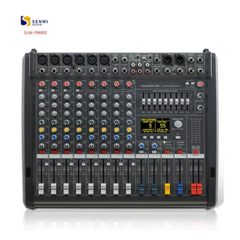 SÚČET-PM600 Vysoko Kvalitný stereo Mixer Nahrávanie Audio Mixer 6 Kanálové Nahrávanie Konzoly Mixer Pre Výkon