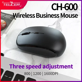 Teucer CH-600 Bezdrôtové Obchodné Myši Tri Nastavenie Rýchlosti 1600DPI Domov Stlmiť Ergonomické Myši Príslušenstvo Pre Počítač PC, Notebook