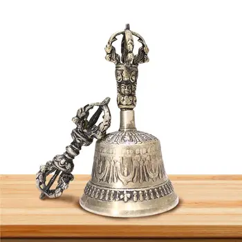 Tibetskej Budhistickej Meditácie Bell A Dordže Nastaviť Tibetskej Budhistickej Meditácie Bell A Dordže Nastaviť Ručne Bell Strane Bell Meditácie &