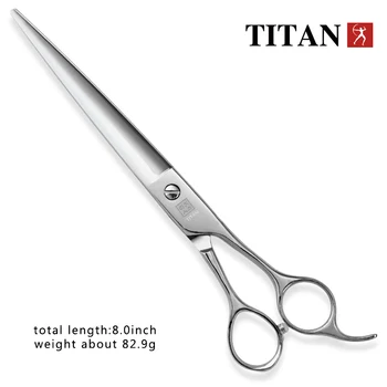 Titan vysokej kvality sus440c japonsko ocele rez rednutie 8 cm holič náradie nožnice na plech psa cat grooming nožnice