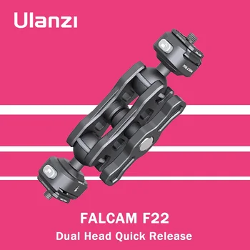 Ulanzi Falcam F22 Dual Head Rýchle Uvoľnenie Magic Arm 360° Otáčania pre DSLR Fotoaparát Monitor Svetlá, Megafóny Mikrofón Audio DSLR