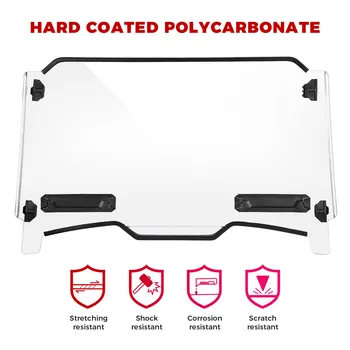 UTV PC Predné Čelné sklo Kompatibilné s Polaris RZR XP, 1000 XP (4 Turbo 2019-2022 2023 Plné Sklo Transparentné Protector