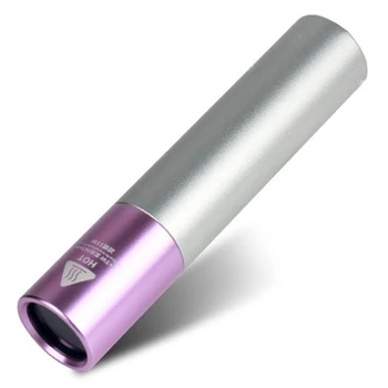 UV LED Baterka 365Nm Hliníkovej Zliatiny Prenosná UV Lampa Nabíjateľná Zoom Kontrolné Svetlo Fialová