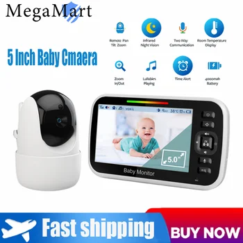 Video Baby Monitor 2.4 G Wireless s 5 Palcov LCD, obojsmerné Audio Hovoriť Nočné Videnie Dohľadu Bezpečnostné Kamery Opatrovateľky