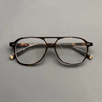 Vintage binokulárne rámy pánskej a dámskej módy aviator okuliare Acetát optické rámy, aby predpísať okuliare pre krátkozrakosť
