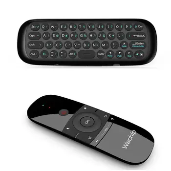 W1 2.4 G Bezdrôtová Klávesnica Vzduchu Myši Smart Remote Control pre Android TV Box PC