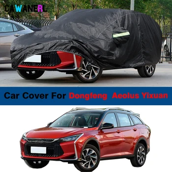 Waterproof Black Auto Kryt Slnko Anti-UV Ochrany proti Dažďu, Snehu Vonkajší Auto Kryt Pre Dongfeng Aeolus Yixuan GS RV Max 2020-2024