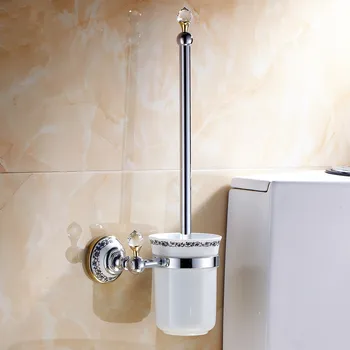 Wc Držiaky Na Stenu Kúpeľňové Doplnky Z Mosadze & Crystal Kúpeľňa Dekorácie Príslušenstva Kúpeľne Produkty 6304