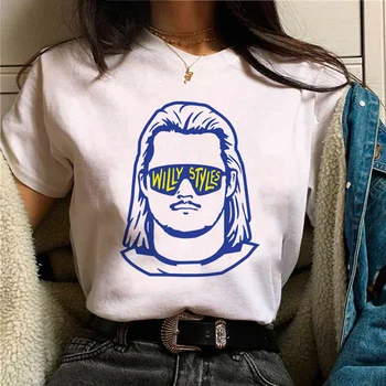 Willy Štýly t-shirts ženy streetwear t-shirts žena dizajnér anime 2000s oblečenie