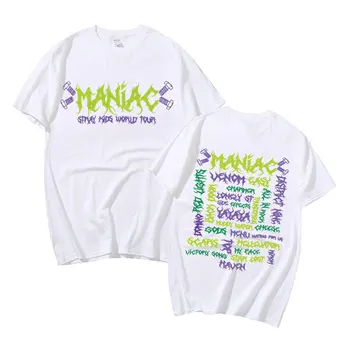 Y2K Ženy T-shirt Kpop Straykids MANIAK TOUR 2023 dámske Letné Topy Harajuku Unisex All-Zápas 4XL Topy Bežné Oblečenie pre Ženy