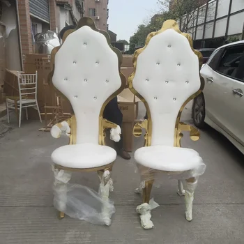 Z nehrdzavejúcej ocele stohovateľné design pattern späť black jedálenské stoličky pre udalosti biele zlato vonkajšie svadobné stoličky