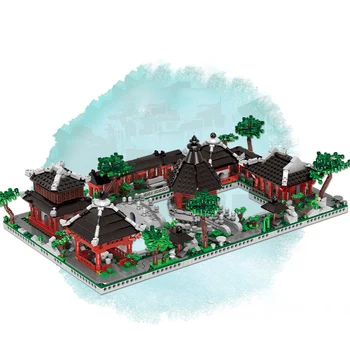 Zhonghua Ulici Série Suzhou Tradičné Záhrady Model Stavebné Bloky Architektúry Tehly Hračiek, Darčekov Kompatibilný S LEGO