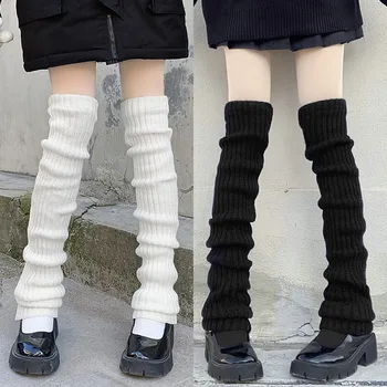 Ženy Predĺžiť Leg Warmers 70 cm Nad Kolená Japonský JK Jednotné Lolita dievèa Sladké Kawaii hromadiť Pletené Ponožky Nohy Otepľovanie Kryt