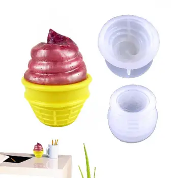 Živica Formy Silikónové Nádoby Epoxidové Formy Ice Cream Tvar Živice Jar Silikónové Formy Pre Úložný Box Šperky, Nádoby, Takže Domov